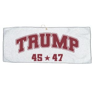 Trump Won 2024 Election 45 47 President Victory Inauguration Large Microfiber Waffle Golf Towel