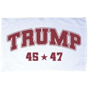 Trump Won 2024 Election 45 47 President Victory Inauguration Microfiber Hand Towel