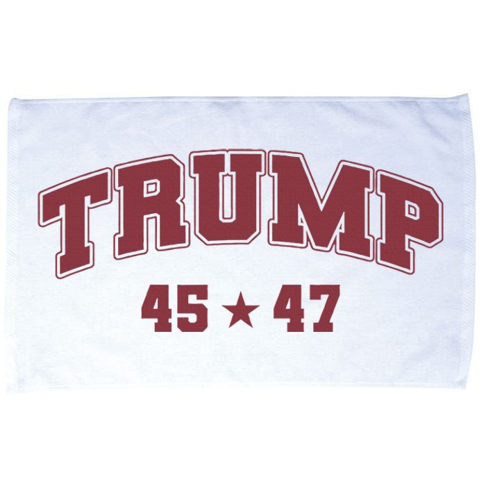 Trump Won 2024 Election 45 47 President Victory Inauguration Microfiber Hand Towel