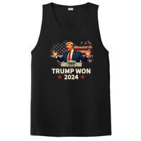 Trump Won 2024 President 47th Election Us Flag PosiCharge Competitor Tank