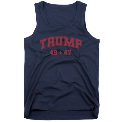 Trump Won 2024 Election 45 47 President Victory Inauguration Tank Top