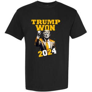 Trump Won 2024 Apparel Garment-Dyed Heavyweight T-Shirt