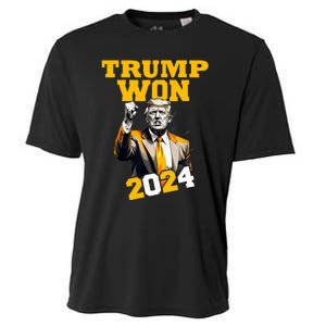 Trump Won 2024 Apparel Cooling Performance Crew T-Shirt