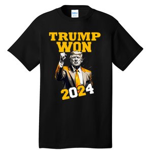 Trump Won 2024 Apparel Tall T-Shirt