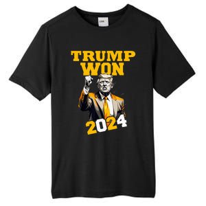 Trump Won 2024 Apparel Tall Fusion ChromaSoft Performance T-Shirt