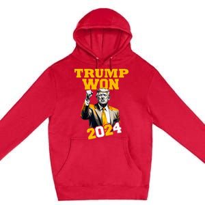 Trump Won 2024 Apparel Premium Pullover Hoodie