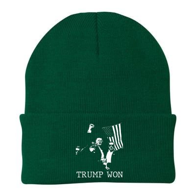 Trump Won 2024 Election Inauguration Knit Cap Winter Beanie