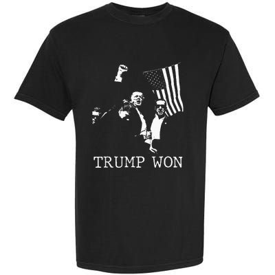 Trump Won 2024 Election Inauguration Garment-Dyed Heavyweight T-Shirt