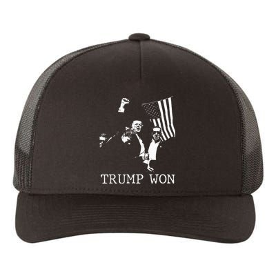 Trump Won 2024 Election Inauguration Yupoong Adult 5-Panel Trucker Hat