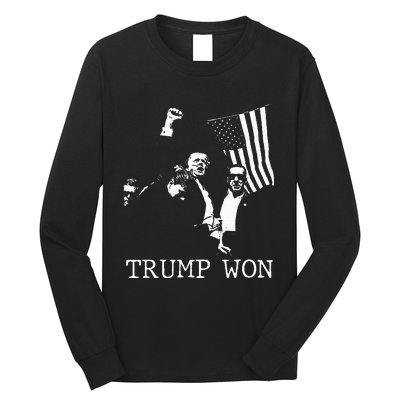 Trump Won 2024 Election Inauguration Long Sleeve Shirt