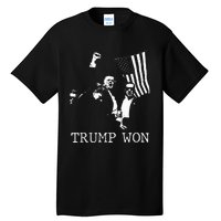 Trump Won 2024 Election Inauguration Tall T-Shirt