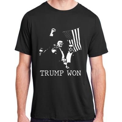 Trump Won 2024 Election Inauguration Adult ChromaSoft Performance T-Shirt