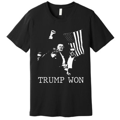 Trump Won 2024 Election Inauguration Premium T-Shirt