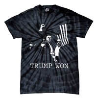 Trump Won 2024 Election Inauguration Tie-Dye T-Shirt