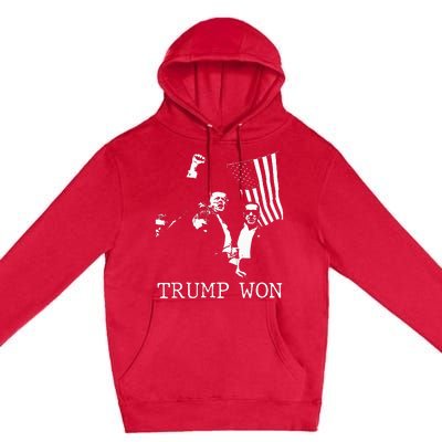 Trump Won 2024 Election Inauguration Premium Pullover Hoodie