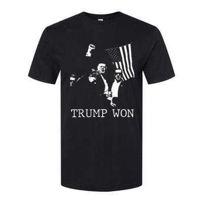 Trump Won 2024 Election Inauguration Softstyle CVC T-Shirt