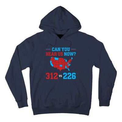 Trump Winner 312 Election Electoral Map Can Hear Now Tall Hoodie