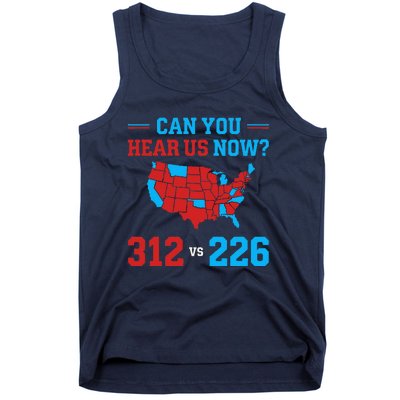 Trump Winner 312 Election Electoral Map Can Hear Now Tank Top