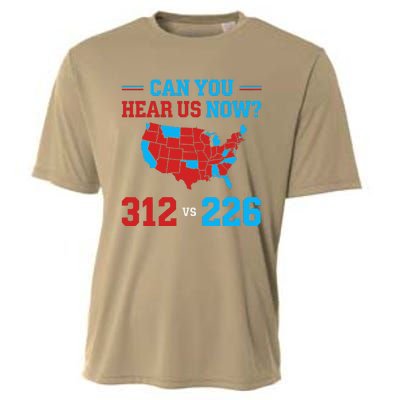 Trump Winner 312 Election Electoral Map Can Hear Now Cooling Performance Crew T-Shirt