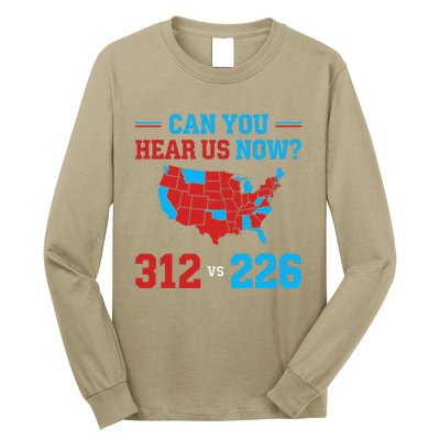 Trump Winner 312 Election Electoral Map Can Hear Now Long Sleeve Shirt