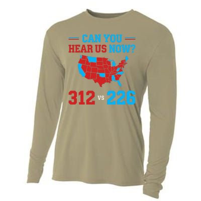 Trump Winner 312 Election Electoral Map Can Hear Now Cooling Performance Long Sleeve Crew