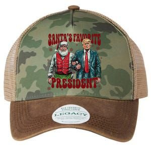 Trump Won 47th SantaS Favorite President Funny Christmas Legacy Tie Dye Trucker Hat