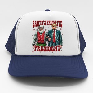 Trump Won 47th SantaS Favorite President Funny Christmas Trucker Hat