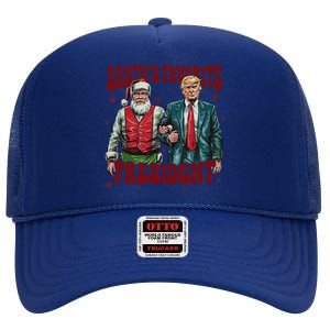 Trump Won 47th SantaS Favorite President Funny Christmas High Crown Mesh Back Trucker Hat