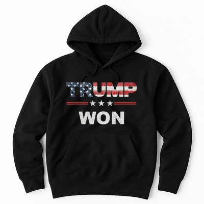 Trump Won 4th Of July American Flag Hoodie