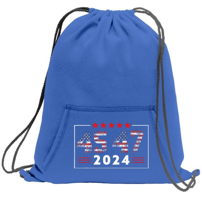 Trump Won 45 47 Trump President Election Trump Sweatshirt Cinch Pack Bag