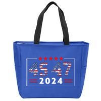 Trump Won 45 47 Trump President Election Trump Zip Tote Bag