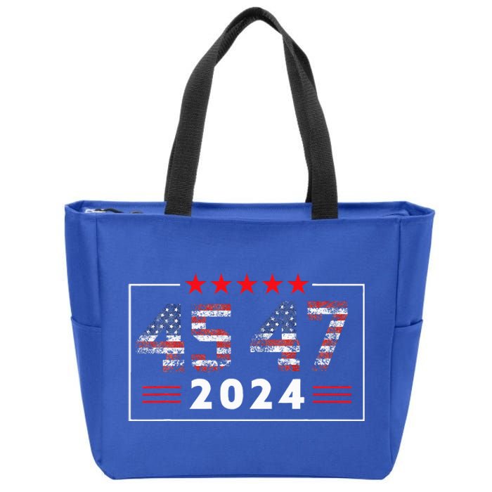 Trump Won 45 47 Trump President Election Trump Zip Tote Bag