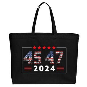 Trump Won 45 47 Trump President Election Trump Cotton Canvas Jumbo Tote