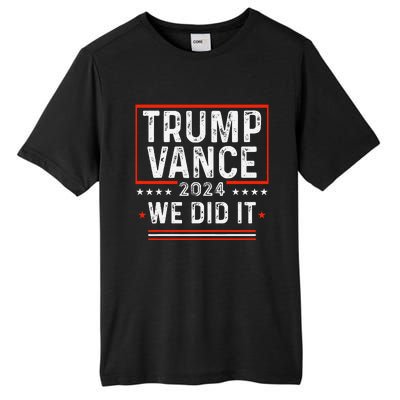 Trump Won 47th President Trump Wins Elections 2024 Victory Tall Fusion ChromaSoft Performance T-Shirt