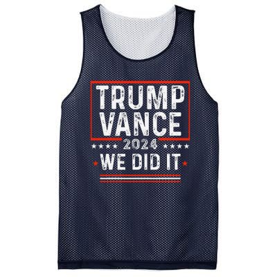 Trump Won 47th President Trump Wins Elections 2024 Victory Mesh Reversible Basketball Jersey Tank