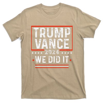 Trump Won 47th President Trump Wins Elections 2024 Victory T-Shirt