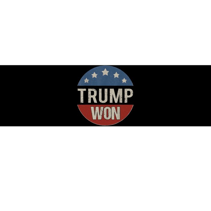 Trump Won 4th Of July American Flag Trump 2024 Bumper Sticker