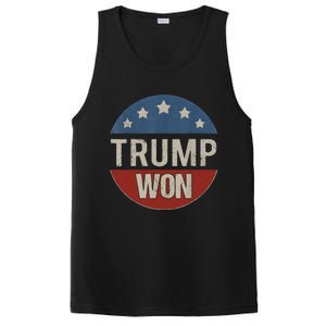 Trump Won 4th Of July American Flag Trump 2024 PosiCharge Competitor Tank