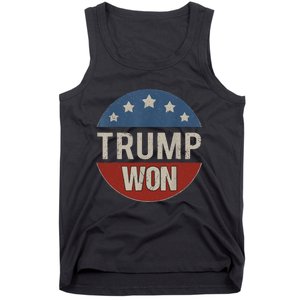 Trump Won 4th Of July American Flag Trump 2024 Tank Top