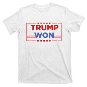 Trump Won 4th Of July American Flag T-Shirt