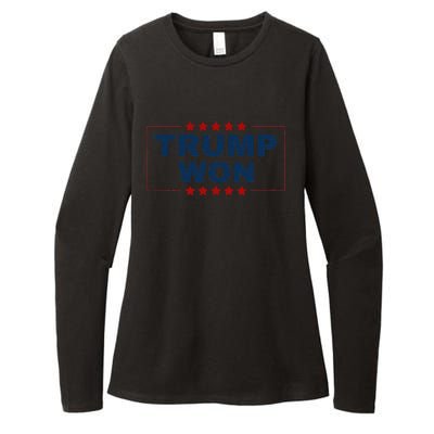 Trump Won 47th Us President Maga Won Election 2024 Womens CVC Long Sleeve Shirt