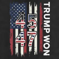 Trump Won 45 47 Adult Drive Performance Visor