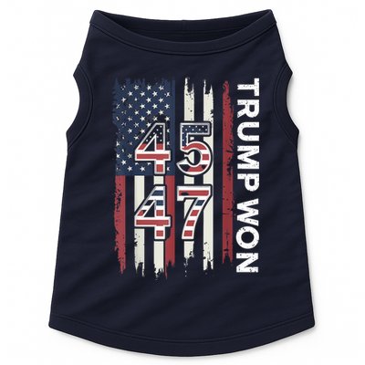 Trump Won 45 47 Doggie Tank
