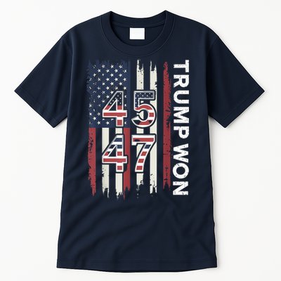 Trump Won 45 47 Tall T-Shirt