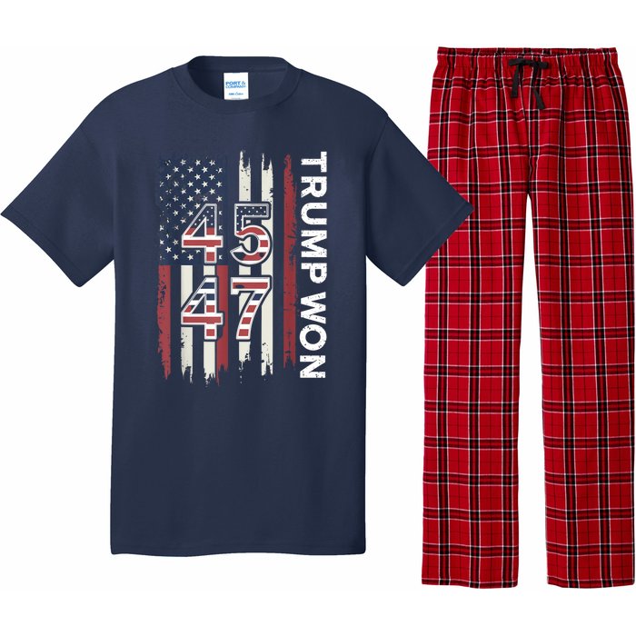 Trump Won 45 47 Pajama Set