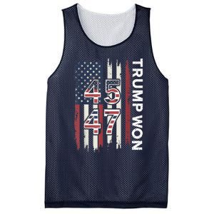 Trump Won 45 47 Mesh Reversible Basketball Jersey Tank