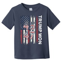 Trump Won 45 47 Toddler T-Shirt