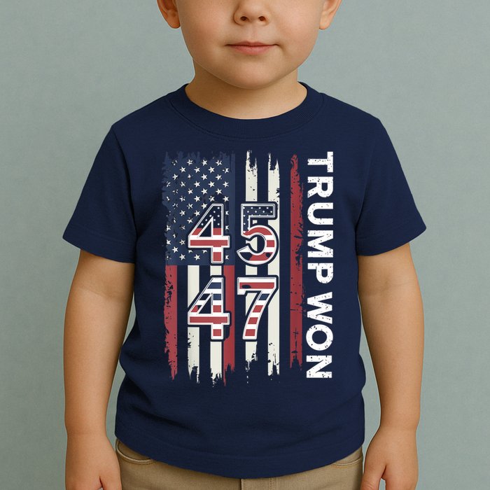 Trump Won 45 47 Toddler T-Shirt
