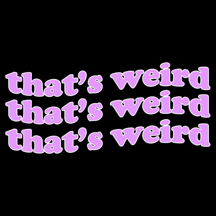 That's Weird Cropped Pullover Crew