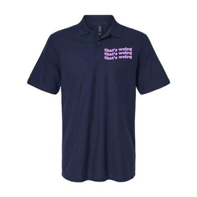 That's Weird Softstyle Adult Sport Polo